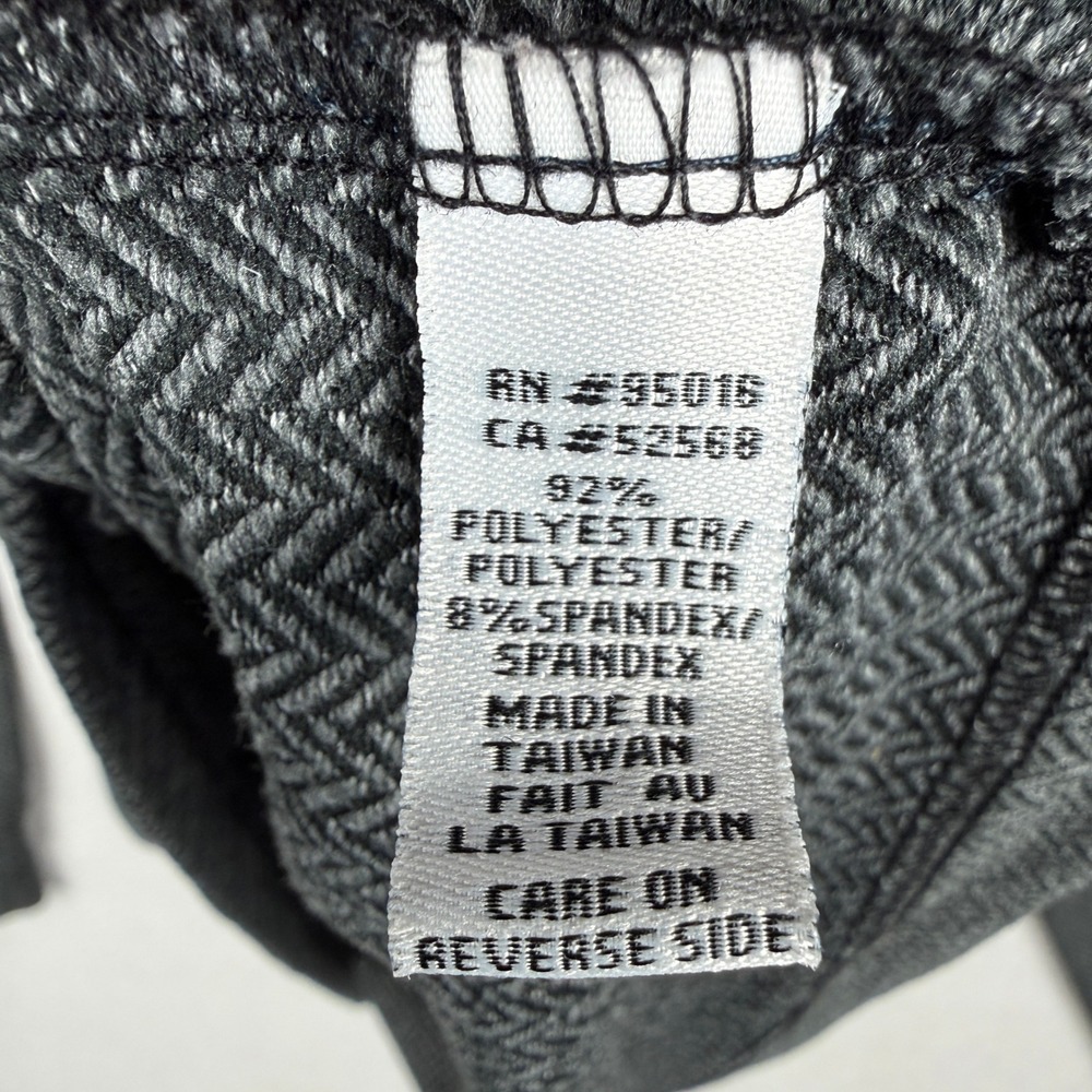 Straight Down Mens Large 1/4‎ Zip Pullover Grey Herringbone Performance Shirt - Picture 8 of 8